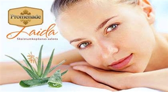 Чистка лица + сеанс введения экстракта Aloe Vera для увлажнения и снятия воспаления + маска со скидкой 52%!