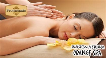 Skaistuma studija "Orange Spa" piedāvā : atveseļojošā un relaksējošā ķermeņa masāža ar aroma eļļām ( 60 minūtes) ar 50% atlaidi !