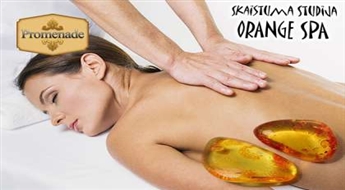 Skaistuma studija "Orange Spa" piedāvā vienreizēju iespēju izbaudīt Dzintara masāžu ( 90 minūtes) ar 50% atlaidi !