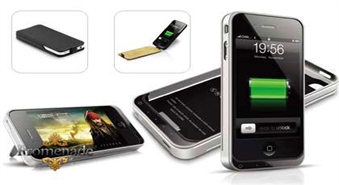iFans iPhone 4/4S maciņš ar papildus bezvadu lādētāju ar atlaidi 50%!