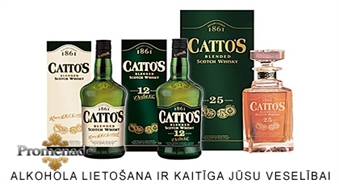 Catto’s Scoths Whisky 350ml ar 38% no veikala „Vintage”!