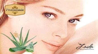 Sejas ādas tīrīšana + Aloe Vera ekstraktu ievadīšana dziļai mitrināšanai un iekaisuma noņemšanai + maska ar 52% atlaidi !