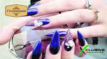 Наращивания гелиевых ногтей на руках в салоне X-clusive со скидкой 50%!