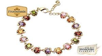 Rokassprādze "Jaunība" ar Swarovski Elements™ kristāliem - tas ir pats īstākais juvelieru brīnums, kas tā arī gaida, lai rotātu Jūsu trauslās rociņas!