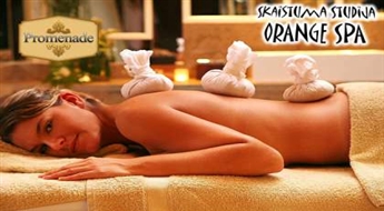 Студия красоты "Orange Spa" предлагает тёплую гречневую терапию для вашего тела ( 80 минут ) со скидкой 50%!