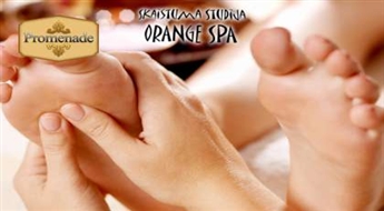 Рефлекторный массаж стоп + имбирный пилинг в студии красоты "Orange Spa" со скидкой 50%!