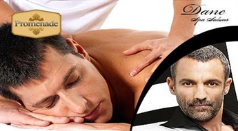 Комплект для мужчин: Мужская стрижка + Расслабляющий массаж спины с эфирными маслами в салоне "Dane Spa".