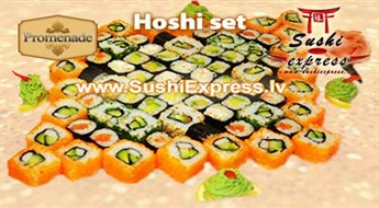 Japāņu virtuve jūsu mājās: Hoshi set 72.gab. no SushiExpress!