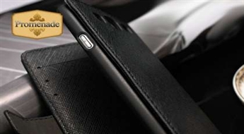 Brīnišķīgs maciņš no pastiprinātās izturības ādas melnā krāsā Jūsu Samsung Galaxy S3!