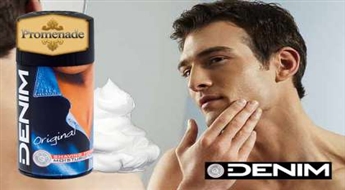 Изысканная забота о коже лица! Увлажняющая пена для бритья "Denim Original" со скидкой 44%!