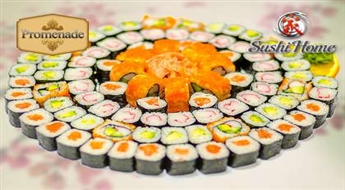 Япония в вашей тарелке - Tajiro сет на 4 персоны (88 шт.) со скидкой 50%!