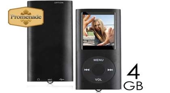 Ņem mūziku līdzi visur! Plāns mp4 atskaņotājs ar 4GB atmiņu ar 40% atlaidi!