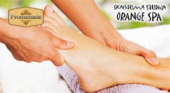 Reflektorā pēdu masāža +  pīlings skaistumā studijā "Orange Spa" ar 50% atlaidi !