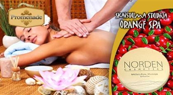 Vitamīnu brukleņu SPA rituāls skaistuma studijā "Orange Spa" ar atlaidi 53%!