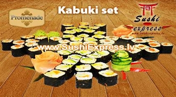 Palutiniet savu vēdēru: Kabuki set 64 gab. no SushiExpress.lv!