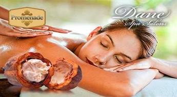 Испытайте незабываемое удовольствие! Массаж с маслом какао в салоне „Dane Spa” со скидкой  55%!