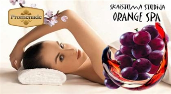 Sarkanvīna procedūra  ( 90 minūtes) skaistuma studijā "Orange Spa" ar 50% atlaidi !