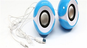 10Ls par stilīgu, augstas kvalitātes datora tumbiņām ar USB savienotāju! Izbaudi mūziku!