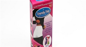 5.50Ls maskējošās vidukļa jostas "Trendy Top". Komplektā ir melna un balta. Ar “Trendy Top” nav jāuztraucās par kailo vēderu-muguru un redzamo apaksveļu!