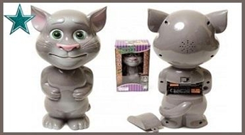 Говорящая игрушка – кот Том, который повторяет слова и реагирует на прикосновения - всего за 8,81 Ls - Говорящая игрушка – кот Том