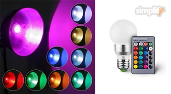 LED daudzkrāsainā spuldze
