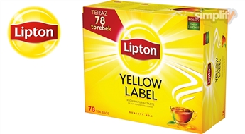LIPTON "Yellow label" melnā tēja (78 tējas maisiņi)