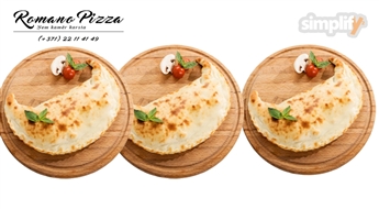 Romano Pizza: 3 Pārlocītās picas (kvalitāte garantēta)