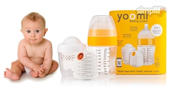 "Yoomi" bērnu barošanas komplekti ar pašsildošo pudelīti (240 ml)
