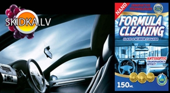 Unikāls stiklu tīrīšanas un pulēšanas līzeklis FORMULA CLEANING ar pavasara 45% atlaidi!