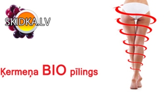 BIO pīlings-masāža ar birstītēm no kaktusu šķiedrām un pretcelulīta limfodrenāžas masāža.