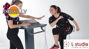 1 или 3 EMS(электро-мышечная стимуляция) тренировки в фитнес-студии L studia! Сделай первый шаг к идеальной фигуре! Скидка 50 %!