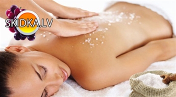 SALONĀ ORANGE SPA IZBAUDI KLASISKO ĶERMEŅA MASĀŽU UN JŪRAS SĀLS PĪLINGU  AR 50% ATLAIDI.
