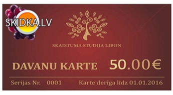 Dāvanu karte jebkurai Jūsu izvelētai procedūrai Skaistuma Studija Libon, 40 eiro!