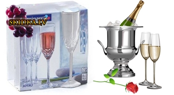 Игристых праздников! Комплект бокалов для шампанского Luminarc JOYAU от BHS – 56%