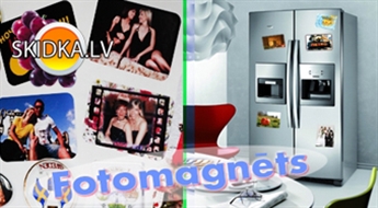 4 Foto magnēti piemiņai vai dāvanā ar 43% atlaidi! Izkrāšņo savu ledusskapi ar bildēm un super tekstiem!
