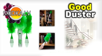 Rotējošā birste "Good Duster" ātrai putekļu savākšanai. Cena bez atlaides 18 Ls. Atlaide 62%.