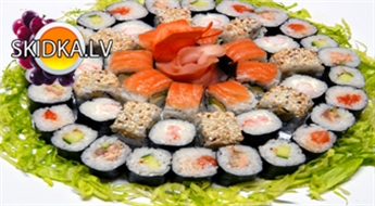Īpašs piedāvājums suši cienītājiem - bagātīgs suši komplekts no SUSHICITY par 50% lētāk!