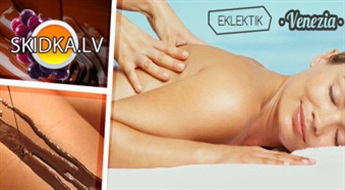 Kāda smarža! Šokolādes masāža salonā „Eklektik” ar 50% atlaidi! Relaksējies pēc smagās darba dienas!