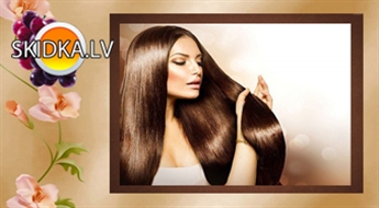 Matu taisnošana un atjaunošana ar Natura Keratin ar 50% atlaidi.
