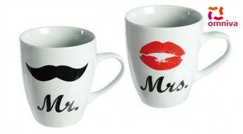 Krūzes diviem "Mr & Mrs" -46%