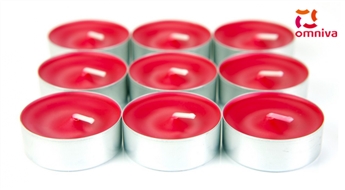Tējas sveces ar dzērveņu aromātu 9gab. -75%