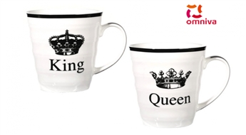 Krūzes diviem "King & Queen" -44%