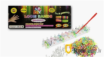 Комплект для создания стильных резиновых браслетов Loom Bands