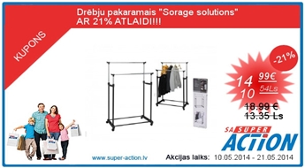 Drēbju pakaramais &quot;Sorage solutions&quot;  AR 21% ATLAIDI!!!