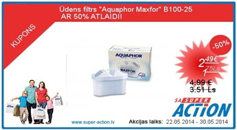 Ūdens filtrs &quot;Aquaphor Maxfor&quot; B100-25 AR 50% ATLAIDI!