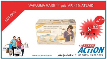 VAKUUMA MAISI 11 gab. AR 41% ATLAIDI