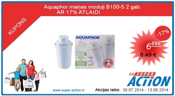 Aquaphor maiņas moduļi B100-5 2 gab.           AR 17% ATLAIDI