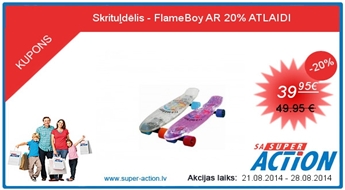 Skrituļdēlis - FlameBoy AR 20% ATLAIDI