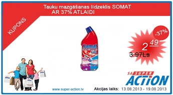 Tauku mazgāšanas līdzeklis SOMAT            AR 37% ATLAIDI