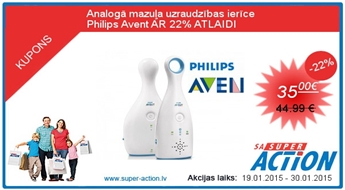 Analogā mazuļa uzraudzības ierīce     Philips Avent AR 22% ATLAIDI